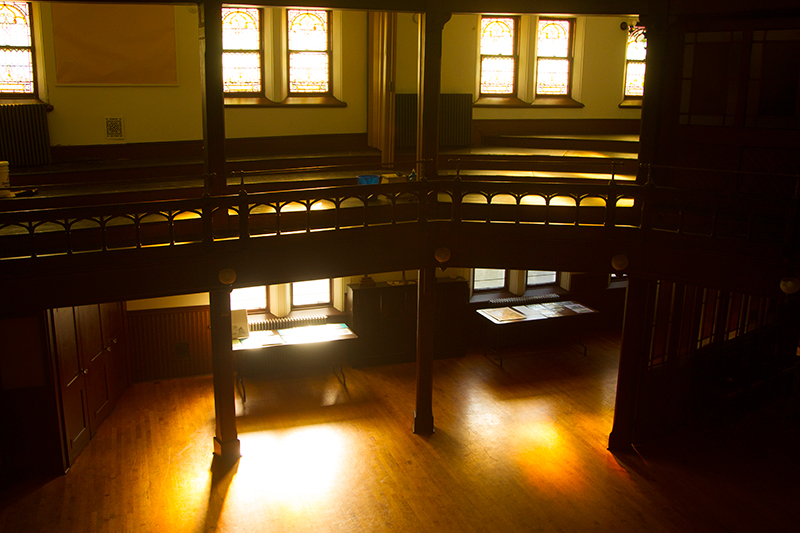 The early morning light enters the Sunday School addition at the Reformed Church in the historic Port Richmond section of Staten Island, N,Y. on Friday Oct. 25, 2013. (Gordon Donovan)