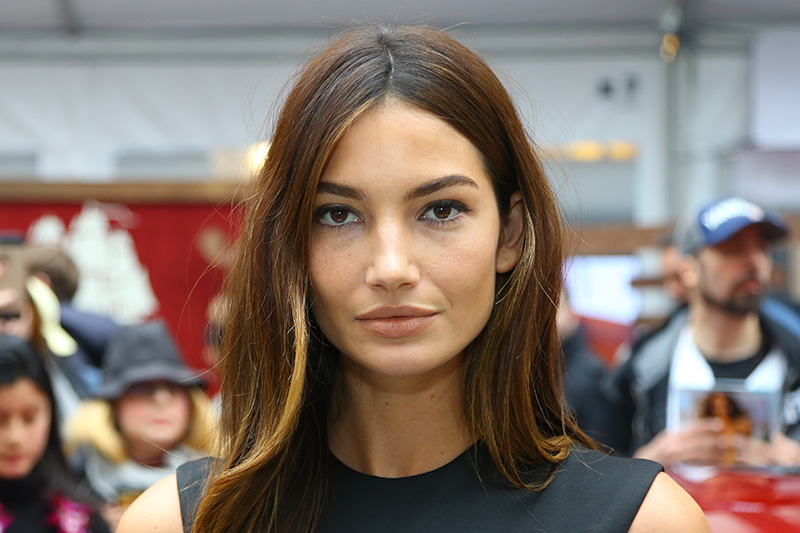 Sports Illustrated swimsuit model Lily Aldridge poses for a photo at the SwimCity festival in New York City on Monday Feb. 9, 2015. (Gordon Donovan/Yahoo News)