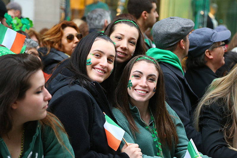 Irish eyes are smiling during the St. Patrick's Day Parade, March 17, 2015, in New York. (Gordon Donovan)