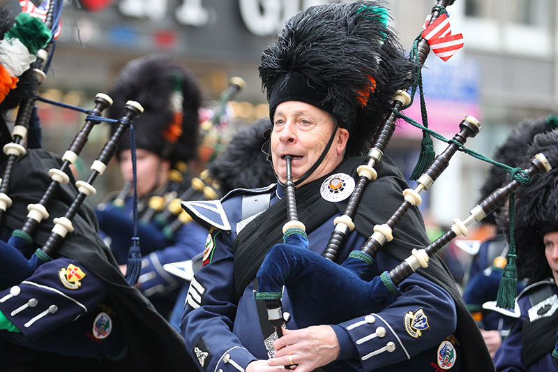 Members of The Ancient Order of Hibernians from Orange County, New York during St. Patrick's Day Parade, March 17, 2015, in New York. (Gordon Donovan)