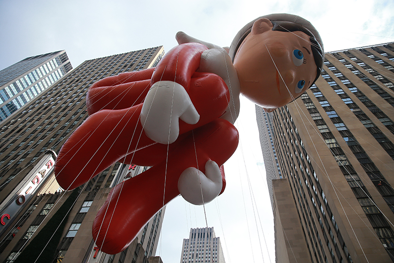 The Elf on the Shelf balloon in the 89th Macy’s Thanksgiving Day Parade in New York, Thursday, Nov. 26, 2015. (Gordon Donovan/Yahoo News) 