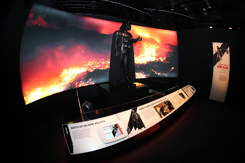 Darth Vader, the uber villain costume was created by Ralph McQuarrie to look like a "dark lord riding in the wind" with black flowing robes and a helmet like that as of Japanese Samurai. (Gordon Donovan/Yahoo News)